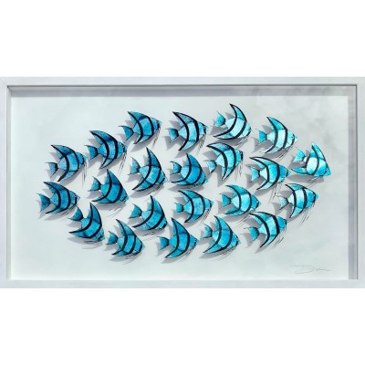 Shoal of Blue Zebra Angel Fish  SOLD