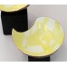Yellow & White Vitreous Enamel Sculpture - Planished Copper